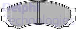 Delphi LP670 - Комплект спирачно феродо, дискови спирачки vvparts.bg