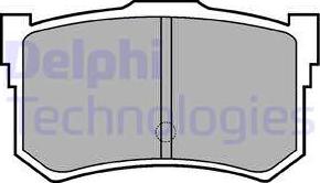 Delphi LP678 - Комплект спирачно феродо, дискови спирачки vvparts.bg