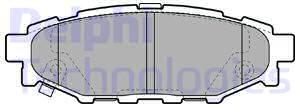 Delphi LP1999-18B1 - Комплект спирачно феродо, дискови спирачки vvparts.bg