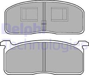 Delphi LP199 - Комплект спирачно феродо, дискови спирачки vvparts.bg