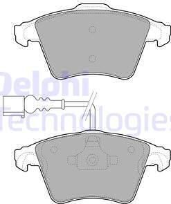 Delphi LP1950 - Комплект спирачно феродо, дискови спирачки vvparts.bg