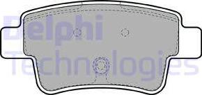Delphi LP1965 - Комплект спирачно феродо, дискови спирачки vvparts.bg
