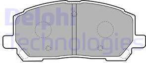 Delphi LP1908 - Комплект спирачно феродо, дискови спирачки vvparts.bg