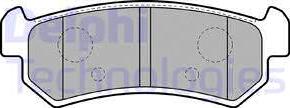 Delphi LP1910 - Комплект спирачно феродо, дискови спирачки vvparts.bg