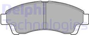 Delphi LP1937 - Комплект спирачно феродо, дискови спирачки vvparts.bg