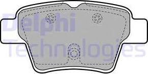 Delphi LP1926 - Комплект спирачно феродо, дискови спирачки vvparts.bg