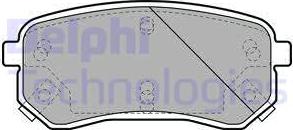Delphi LP1976 - Комплект спирачно феродо, дискови спирачки vvparts.bg