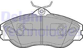 Delphi LP1445 - Комплект спирачно феродо, дискови спирачки vvparts.bg