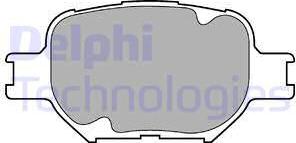 Delphi LP1446 - Комплект спирачно феродо, дискови спирачки vvparts.bg