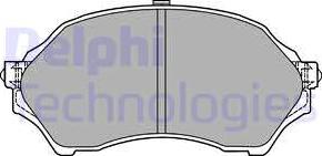Delphi LP1440 - Комплект спирачно феродо, дискови спирачки vvparts.bg