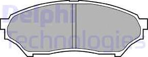 Delphi LP1448 - Комплект спирачно феродо, дискови спирачки vvparts.bg
