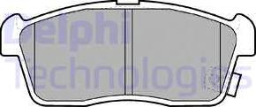 Delphi LP1442 - Комплект спирачно феродо, дискови спирачки vvparts.bg