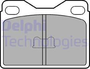 Delphi LP145 - Комплект спирачно феродо, дискови спирачки vvparts.bg