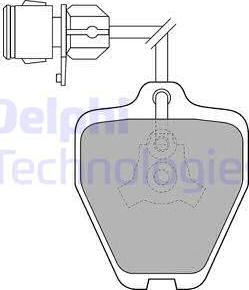 Delphi LP1463 - Комплект спирачно феродо, дискови спирачки vvparts.bg