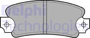 Delphi LP146 - Комплект спирачно феродо, дискови спирачки vvparts.bg
