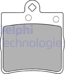 Delphi LP1403 - Комплект спирачно феродо, дискови спирачки vvparts.bg