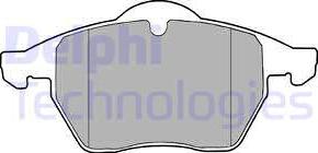 Delphi LP1407 - Комплект спирачно феродо, дискови спирачки vvparts.bg