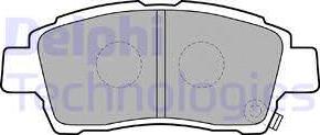 Delphi LP1414 - Комплект спирачно феродо, дискови спирачки vvparts.bg