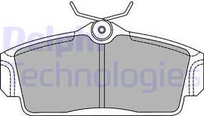 Delphi LP1435 - Комплект спирачно феродо, дискови спирачки vvparts.bg