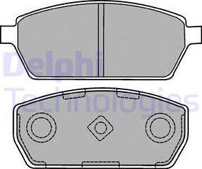 Delphi LP1430 - Комплект спирачно феродо, дискови спирачки vvparts.bg