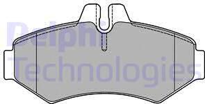 Delphi LP1437 - Комплект спирачно феродо, дискови спирачки vvparts.bg