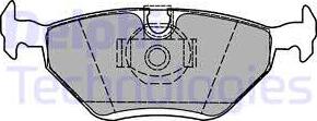 Delphi LP1423 - Комплект спирачно феродо, дискови спирачки vvparts.bg