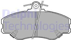 Delphi LP1599 - Комплект спирачно феродо, дискови спирачки vvparts.bg