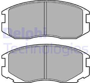 Delphi LP1594 - Комплект спирачно феродо, дискови спирачки vvparts.bg