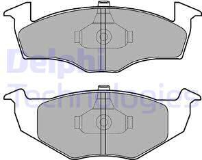 Delphi LP1591 - Комплект спирачно феродо, дискови спирачки vvparts.bg