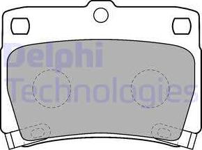 Delphi LP1546 - Комплект спирачно феродо, дискови спирачки vvparts.bg