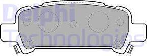 Delphi LP1509 - Комплект спирачно феродо, дискови спирачки vvparts.bg
