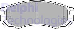 Delphi LP1506 - Комплект спирачно феродо, дискови спирачки vvparts.bg