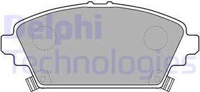 Delphi LP1503 - Комплект спирачно феродо, дискови спирачки vvparts.bg