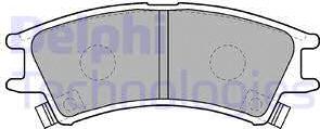 Delphi LP1502 - Комплект спирачно феродо, дискови спирачки vvparts.bg