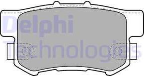 Delphi LP1507 - Комплект спирачно феродо, дискови спирачки vvparts.bg