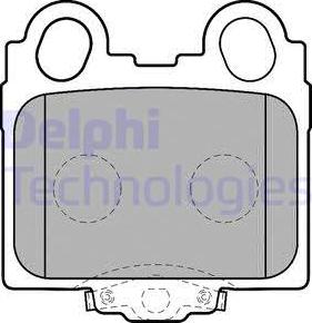 Delphi LP1510 - Комплект спирачно феродо, дискови спирачки vvparts.bg