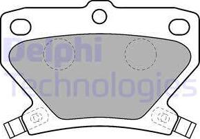 Delphi LP1513-18B1 - Комплект спирачно феродо, дискови спирачки vvparts.bg