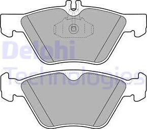 Delphi LP1589 - Комплект спирачно феродо, дискови спирачки vvparts.bg