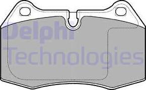 Delphi LP1584-18B1 - Комплект спирачно феродо, дискови спирачки vvparts.bg