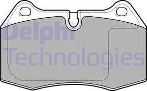 Delphi LP1584 - Комплект спирачно феродо, дискови спирачки vvparts.bg