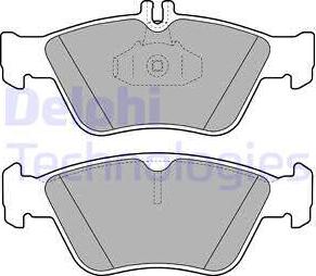 Delphi LP1588 - Комплект спирачно феродо, дискови спирачки vvparts.bg