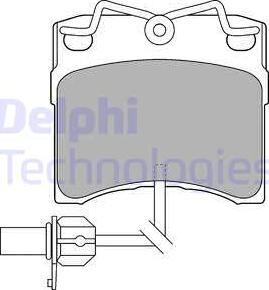 Delphi LP1535 - Комплект спирачно феродо, дискови спирачки vvparts.bg