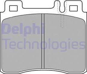 Delphi LP1538 - Комплект спирачно феродо, дискови спирачки vvparts.bg