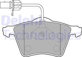 Delphi LP1529 - Комплект спирачно феродо, дискови спирачки vvparts.bg