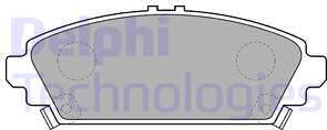 Delphi LP1526 - Комплект спирачно феродо, дискови спирачки vvparts.bg