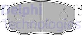 Delphi LP1527-18B1 - Комплект спирачно феродо, дискови спирачки vvparts.bg