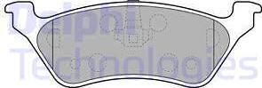 Delphi LP1694 - Комплект спирачно феродо, дискови спирачки vvparts.bg