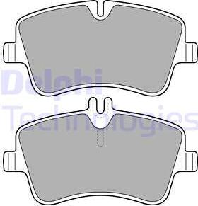 Delphi LP1696 - Комплект спирачно феродо, дискови спирачки vvparts.bg