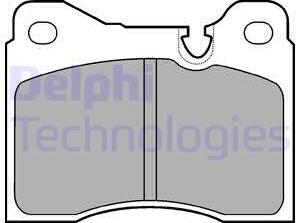 Delphi LP164 - Комплект спирачно феродо, дискови спирачки vvparts.bg