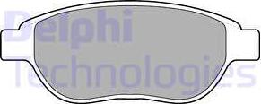 Delphi LP1653 - Комплект спирачно феродо, дискови спирачки vvparts.bg